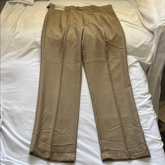 Daniel Cremieux Tan Dress Pants Pleated Front - Picture 1 of 12
